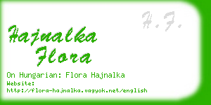 hajnalka flora business card